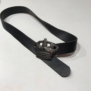 ❤️❤️Authentic Energie Black Leather Belt, 32”- 37”
